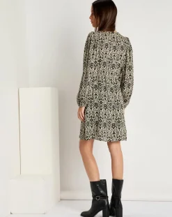 Robe Mariam imprimée noire