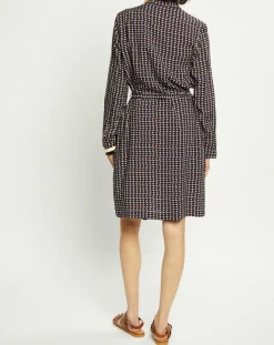 Robe Meril imprimée marine