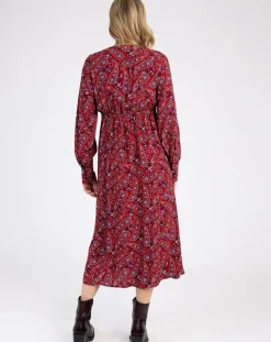 Robe Miroko paisley sanguine