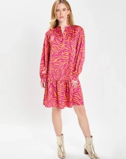 Robe Oversize Sirop 2 orange/violet