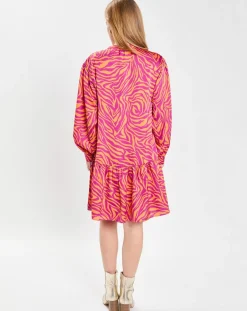 Robe Oversize Sirop 2 orange/violet