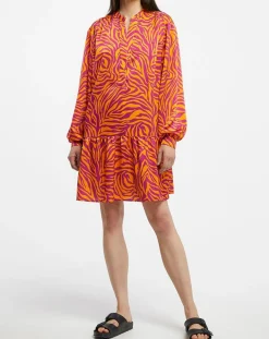 Robe Oversize Sirop 2 orange/violet