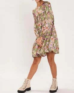 Robe Paisley imprimée rose/multicolore