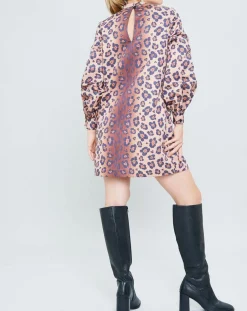 Robe Panther léopard marron