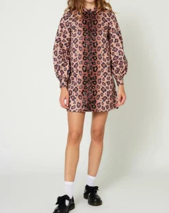 Robe Panther léopard marron