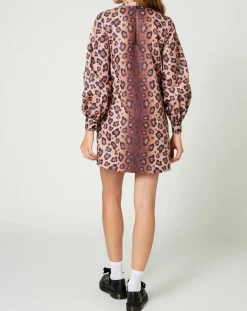 Robe Panther léopard marron