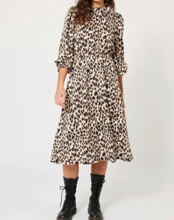 Robe Panthère Coeur léopard