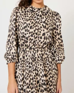 Robe Panthère Coeur léopard