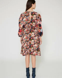 Robe Patchwork encre