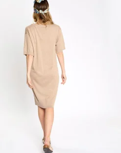 Robe pull cr beige