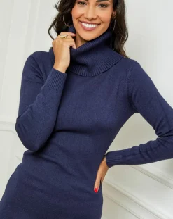 Robe Pull en Cachemire mélangé Maela marine