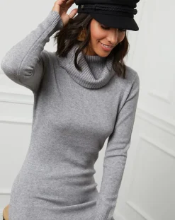 Robe Pull en Cachemire mélangé Maria grise