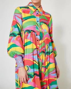 Robe Purple Country multicolore