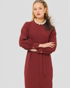 Robe Rossini bordeaux