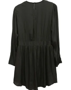 Robe satinée Naomie noire