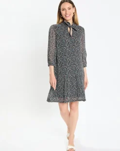 Robe Suzie imprimée à fleurs multicolore