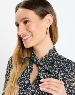 Robe Suzie imprimée à fleurs multicolore