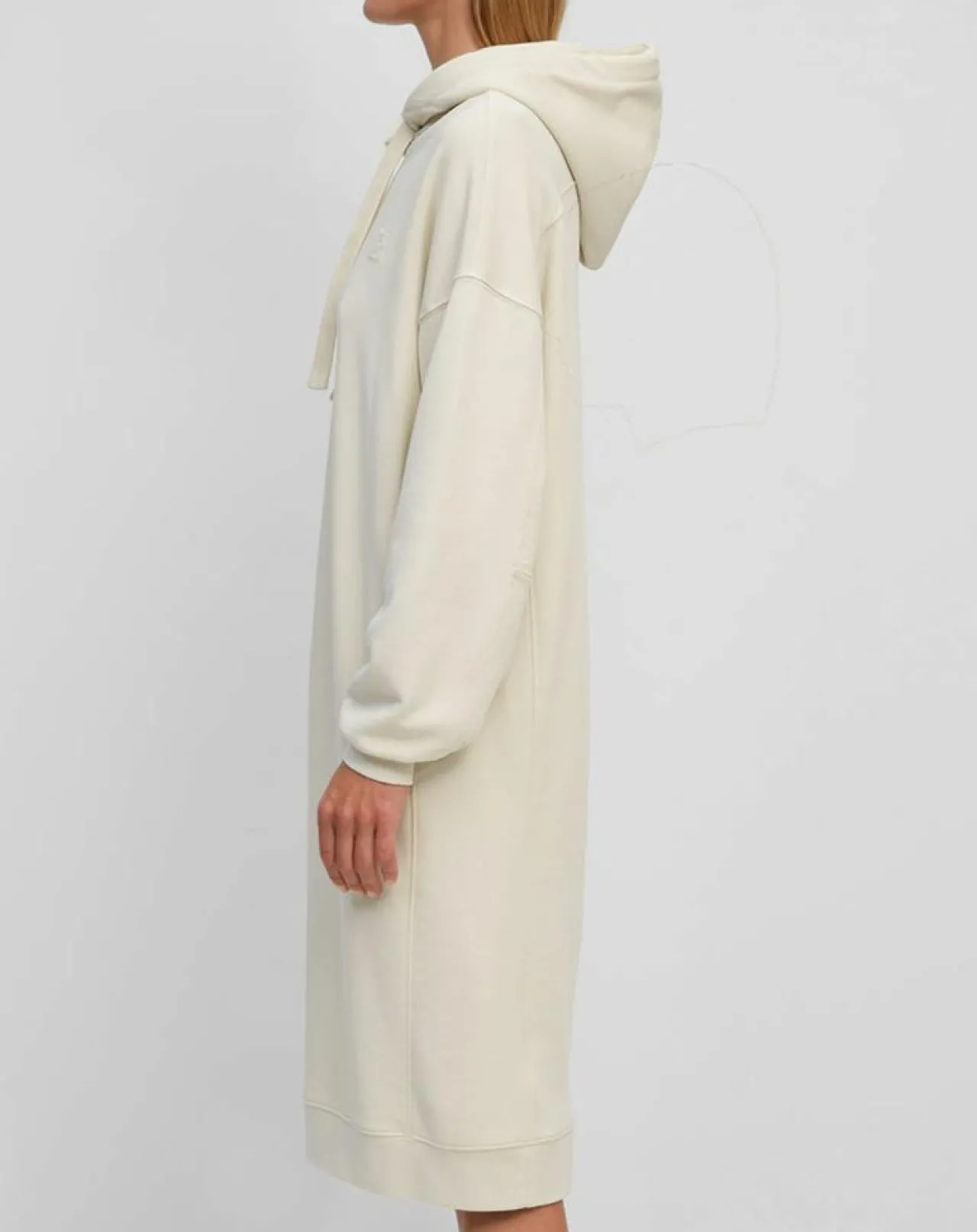 Robe sweat en Coton bio écrue