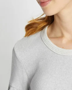 Robe Sweethome gris chiné/blanc