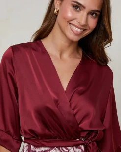 Robe Yasmine bordeaux