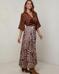 Robe Yasmine marron
