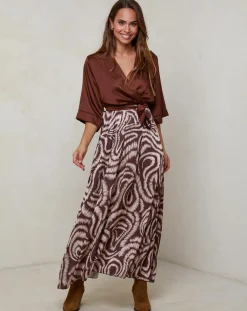 Robe Yasmine marron