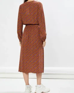 Robe Yazzi imprimée marron