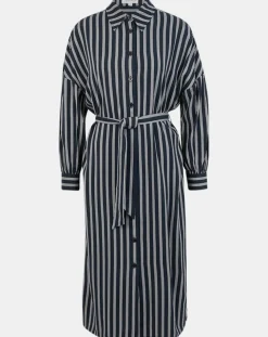 Robe-Chemise Pimi à rayures bleu marine