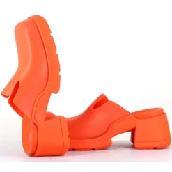 Sabots Blissa orange - Talon 6 cm