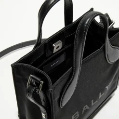 Sac à main en Cuir Bally avec logo noir - 22x18 cm