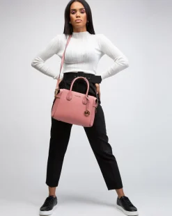 Sac à main en Cuir Mercer rose - 20x20x10 cm