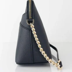 Sac bandoulière en Cuir medium Jet Set Travel noir - 20x17.8x6.35 cm