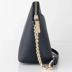 Sac bandoulière en Cuir medium Jet Set Travel noir - 20x17.8x6.35 cm