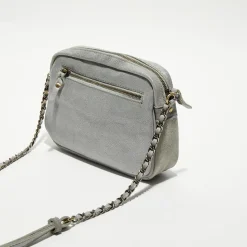 Sac bandoulière en Cuir Orelia Cross vert menthe - 23x17.5x7 cm