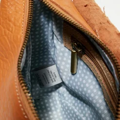 Sac besace en Cuir Bern E pêche - 16x22x6 cm