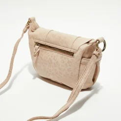 Sac besace en Cuir Bern Gp rose - 21x15x6 cm