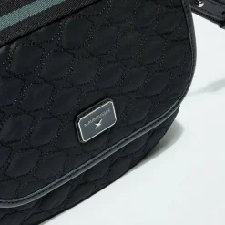 Sac en Toile brodée Je t'Attends Je t'Aime nº2 noir - 20x25x8 cm