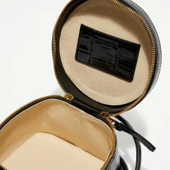 Sac mallette en Cuir Le Vanito noir - 11.5x15.5x15.5 cm