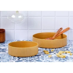 Saladier Scandi jaune ocre - D.27 cm