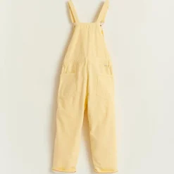Salopette denim en Coton Pepino jaune