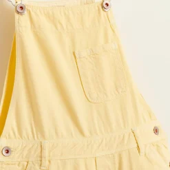 Salopette denim en Coton Pepino jaune