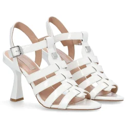 Sandales Bérénice blanches - Talon 10 cm