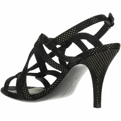 Sandales en Cuir Gal noires - Talon 8.5 cm