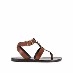 Sandales en cuir Hardy marron