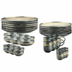 Service Complet Genesis bleu/gris kaki - 36 pièces