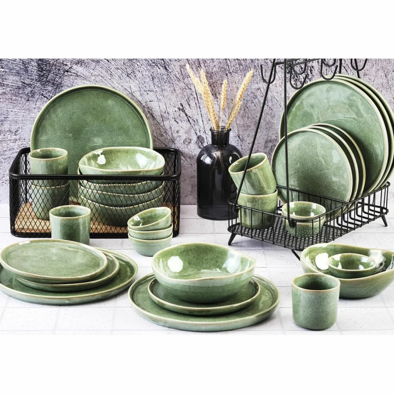 Service Complet Magma vert - 30 pièces