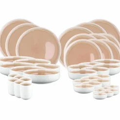 Service Complet Oxygen rose poudre/beige - 42 pièces