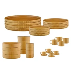 Service Complet Scandi jaune ocre - 36 Pièces