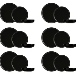 Service de table en Grès Baltic noir - 18 pièces