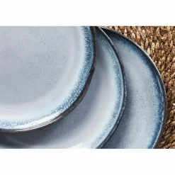 Service de table en Grès Les Essentiels Genesis bleu - 18 pièces